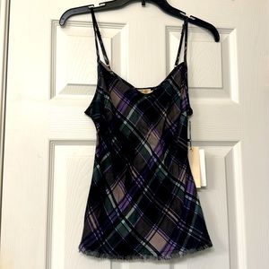 Nation Plaid Cami NWT